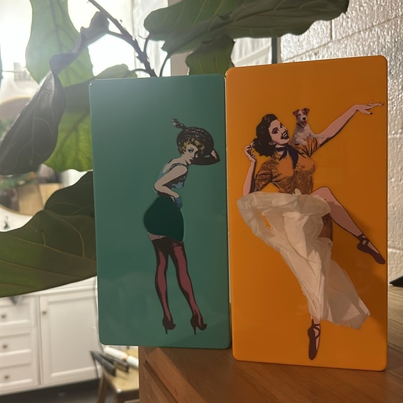 Retro Yellow Tissue Box Cover - Picture 6 of 6